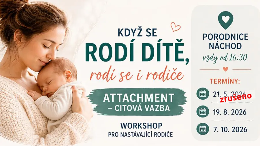 21. 5. 2026 ZRUŠENO: Seminář - Když se rodí dítě, rodí se i rodiče